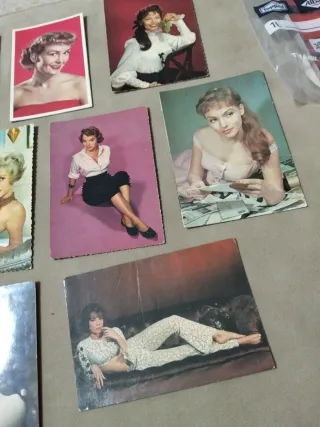 Raccolta di cartoline vintage di attrici di Hollywood