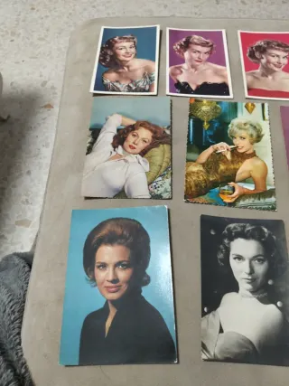 Raccolta di cartoline vintage di attrici di Hollywood