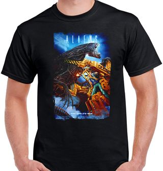 Camiseta Negra Aliens Grua