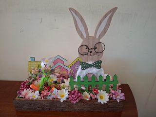 Addobbo Pasquale con Coniglietti e Casette