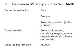 Philips Lumea 9900 IPL Depiladora SenseIQ