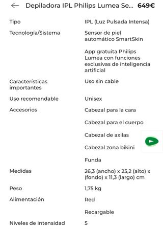 Philips Lumea 9900 IPL Depiladora SenseIQ