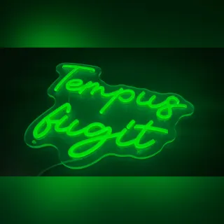 Lampada Neon LED "TEMPUS FUGIT"