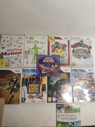 Nintendo Wii Bianca con scatola originale + 9 gioc