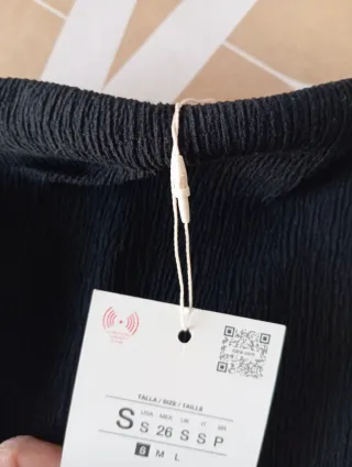 Top bandeau Zara negro