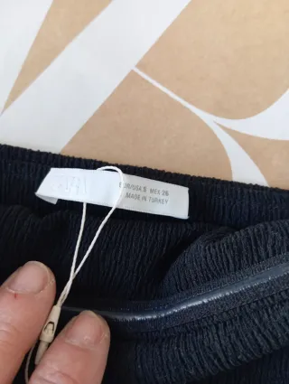 Top bandeau Zara negro