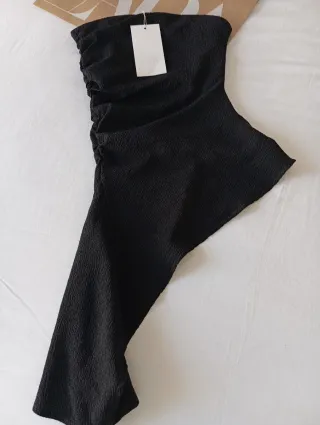 Top bandeau Zara negro