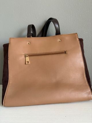 Borsa Carpisa Beige e Camoscio Marrone