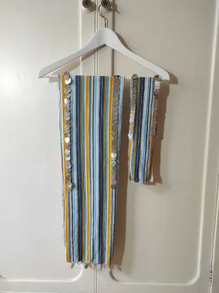 Túnica Galabeya a Rayas Danza Oriental Folklore