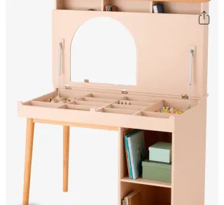 Tapa , madera,msa Escritorio Tocador Infantil