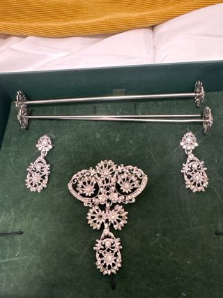 Aderezo Fallera Niña Plateado