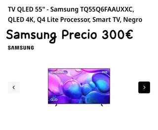TV Samsung QLED 55 TQ55Q6FAAUXXC