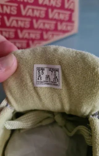 Zapatillas Vans Blancas y Verde lima. NUEVAS