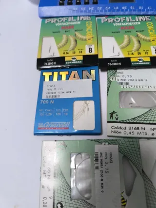 Anzuelos montados feeder inglesa gusano maiz