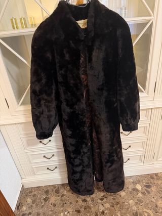 Abrigo Piel Auténtica Margome Negro