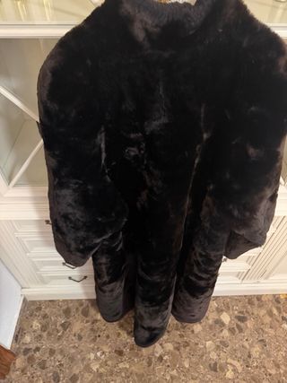 Abrigo Piel Auténtica Margome Negro