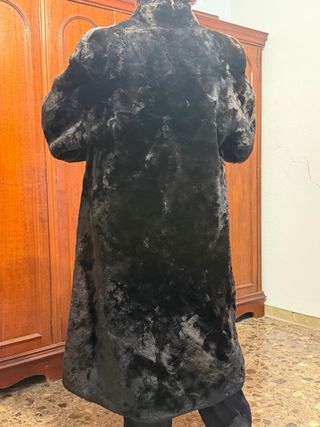 Abrigo Piel Auténtica Margome Negro