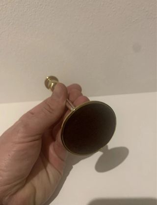 Piccolo Portacandele in Acciaio Anni '90