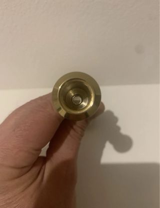 Piccolo Portacandele in Acciaio Anni '90