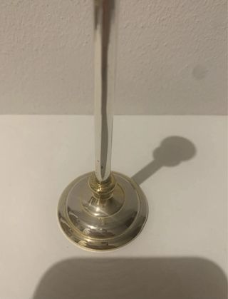 Piccolo Portacandele in Acciaio Anni '90