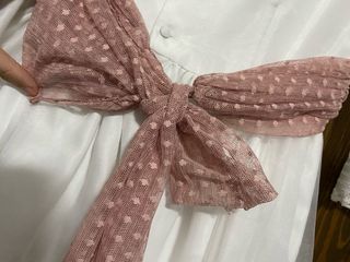 Vestido de Comunión Blanco y Rosa