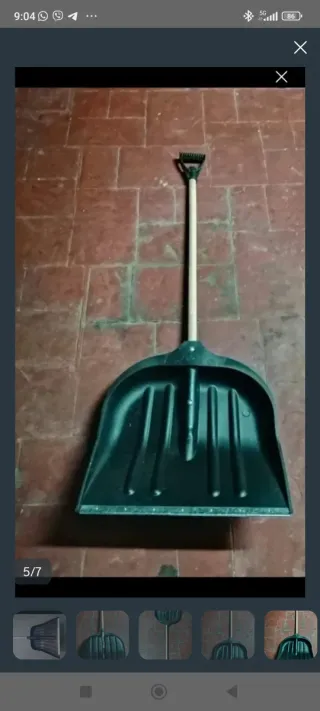 Pala para nieve negra