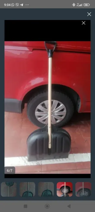 Pala para nieve negra