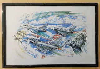 Litografia Strali in formazione