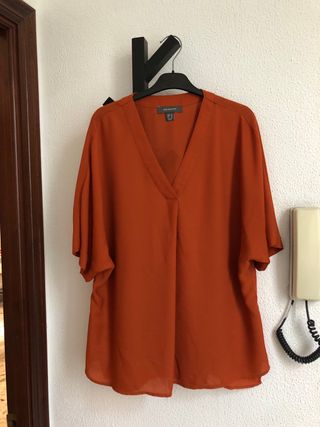 Blusa naranja Primark talla M
