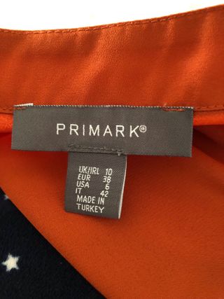 Blusa naranja Primark talla M