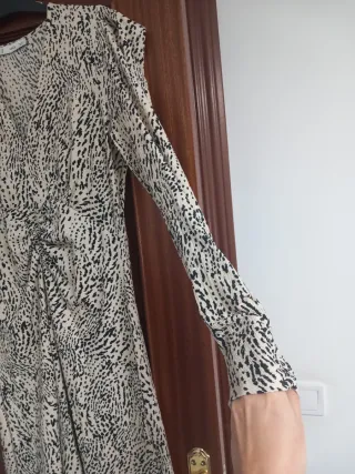Vestido Mango estampado L