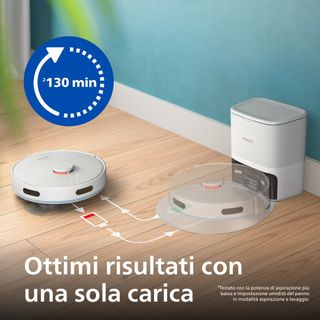 Philips Robot Aspirapolvere e Lavapavimenti Bianco