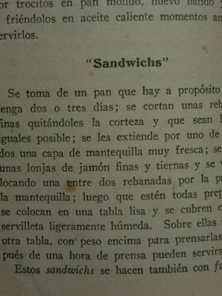 Libro de cocina de 1923, 8a edición aumentada.