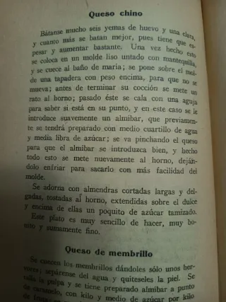 Libro de cocina de 1923, 8a edición aumentada.