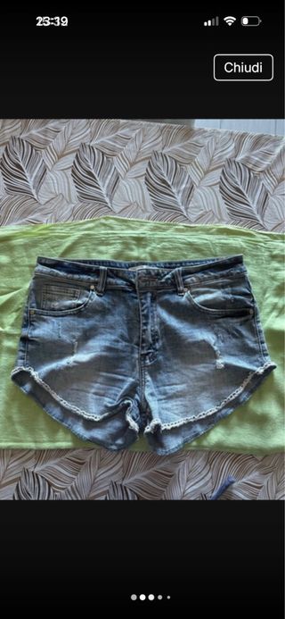 Shorts in jeans donna