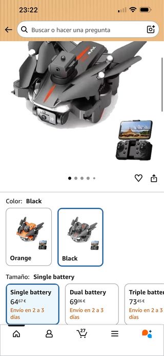 Dron P115 Max Plegable con Mando