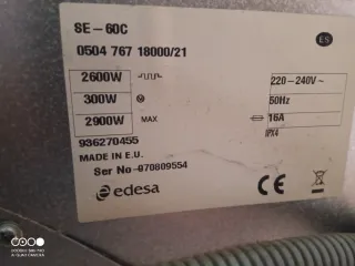 Secadora de ropa Edesa Efficient 6 kg