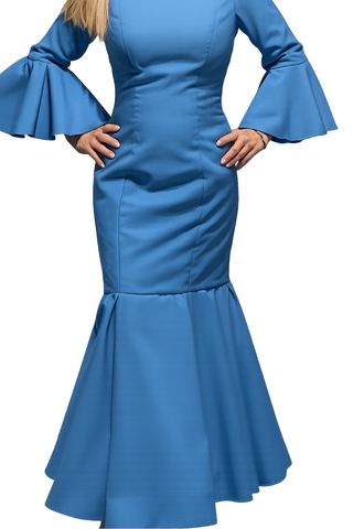 Traje de flamenca azul sin estrenar