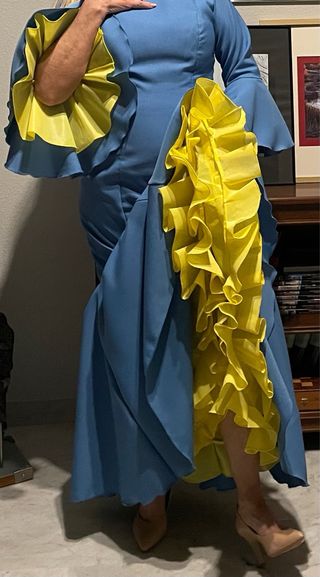 Traje de flamenca azul sin estrenar