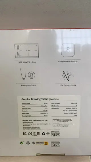 Tavoletta Grafica UGEE M708 10x6 Pollici