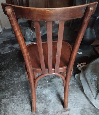 5 Sedie Vintage in Legno Curvato Stile Thonet