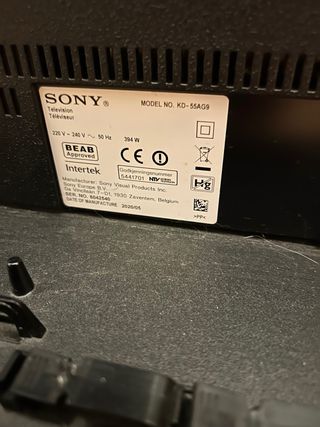 AVERIADA TV Sony KD-55AG9 (serie OLED)