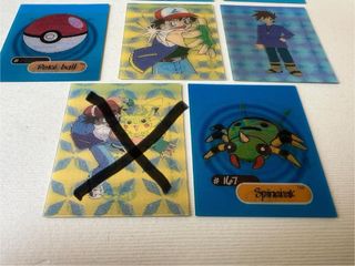 Lotto 10 carte Pokémon Yoga 3D vintage 2000