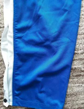 Pantalones deportivos hombre azul y blanco