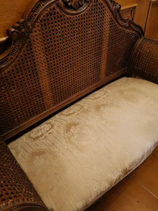 Banco canapé antiguo estilo francés