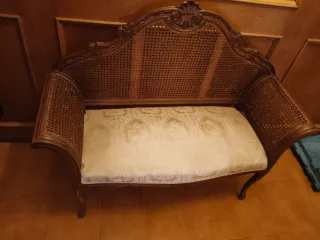 Banco canapé antiguo estilo francés