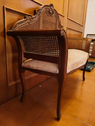 Banco canapé antiguo estilo francés