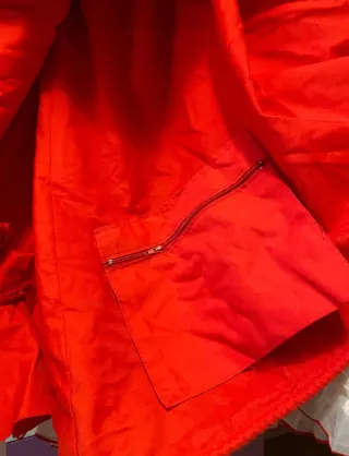 Traje de flamenca rojo y blanco