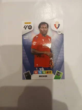 Cromo 252 Becker Panini 2025/2026