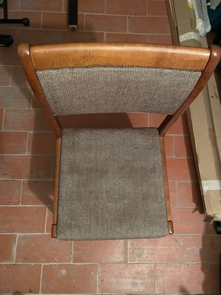 Mesa y sillas madera maciza años 90